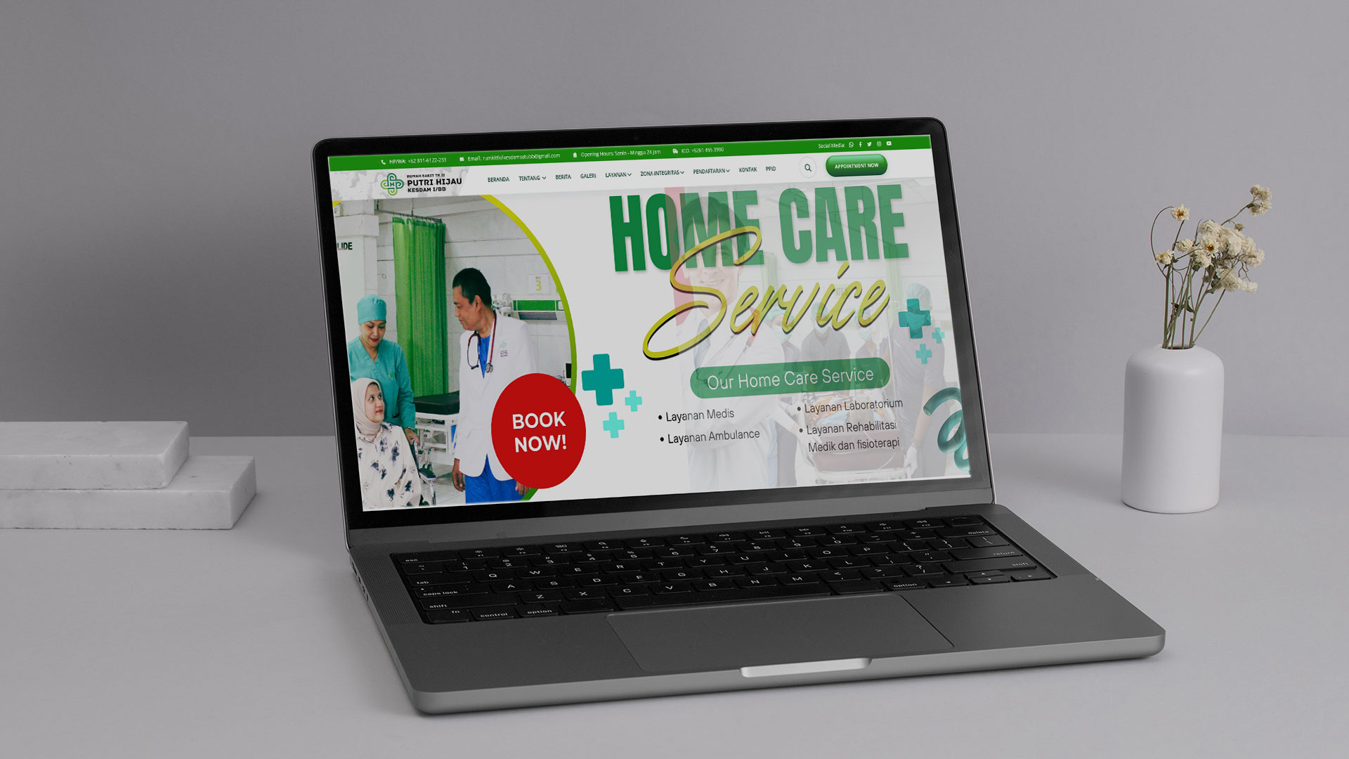 Project screenshot of Rumah Sakit Putri Hijau TNI AD